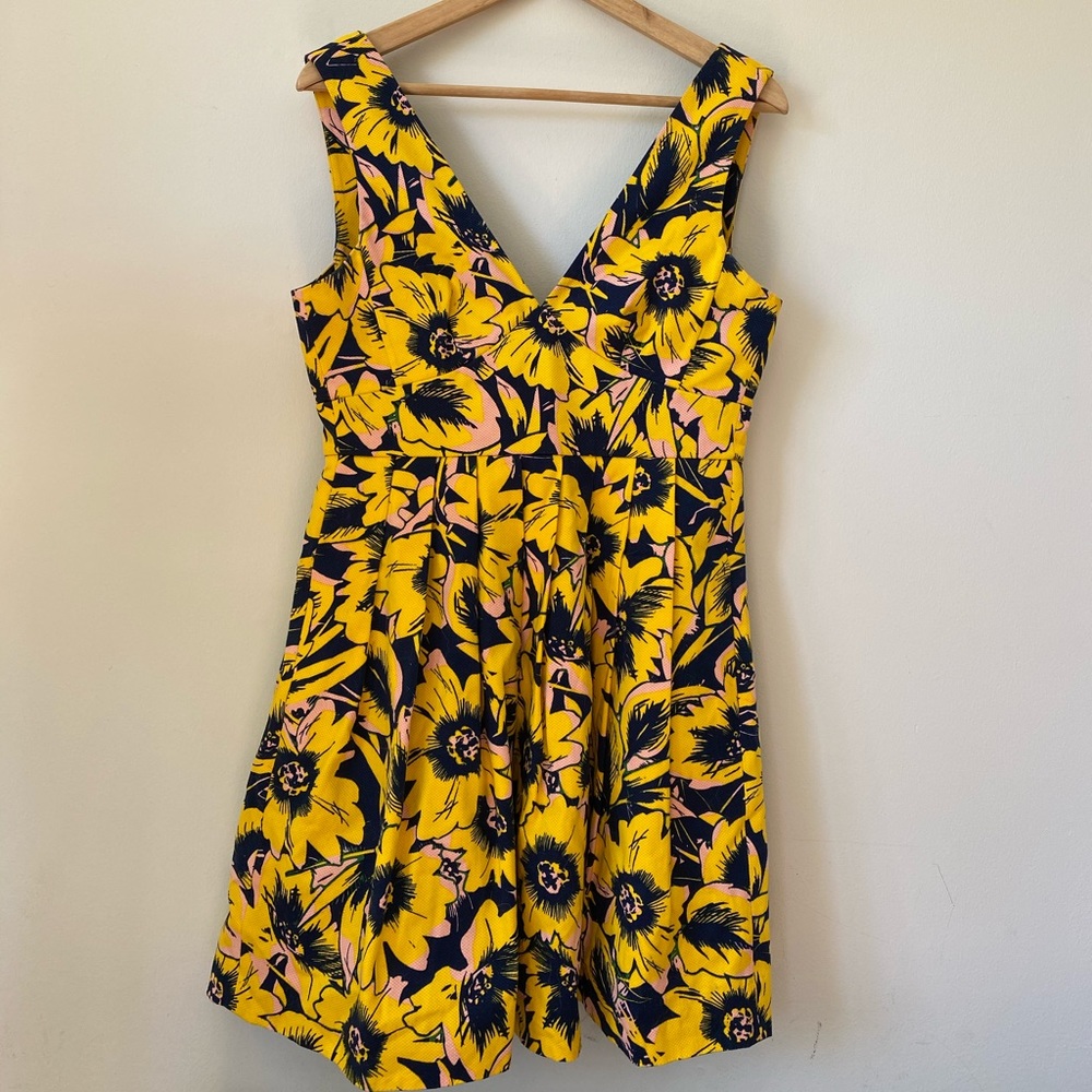 J Crew floral spring A line dress